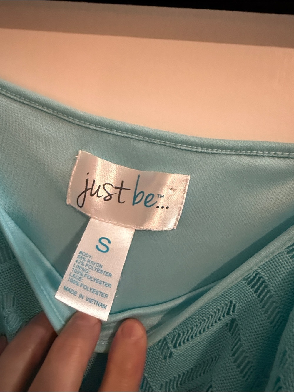 just be Aqua Blue Layered Dress - Picture 2 of 6
